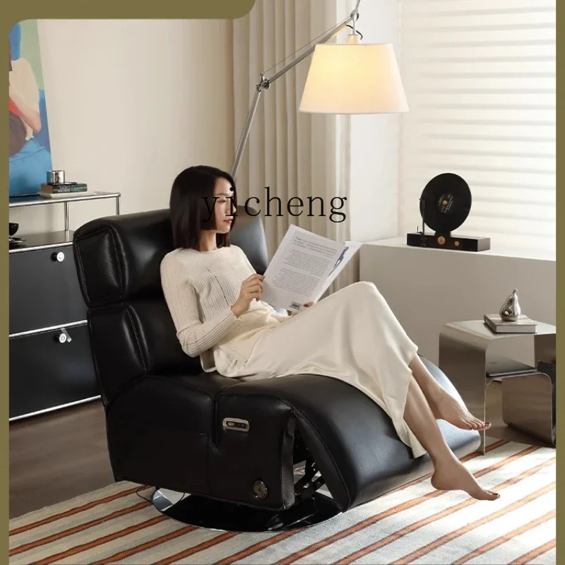 

X5-26 single sofa medieval reclining and sleeping Italian minimalist leather high-end electric function