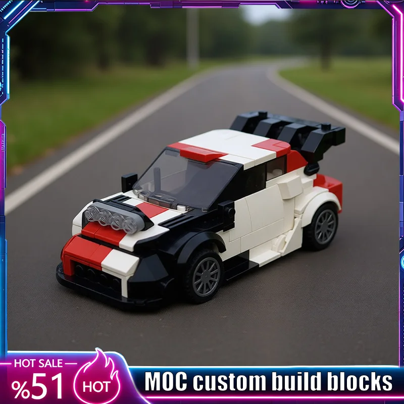 

355PCS Rally Sports Car Model Custom Building Blocks Off Road Racing Vehicle Assembly Hobby Collection Educational Display Gifts