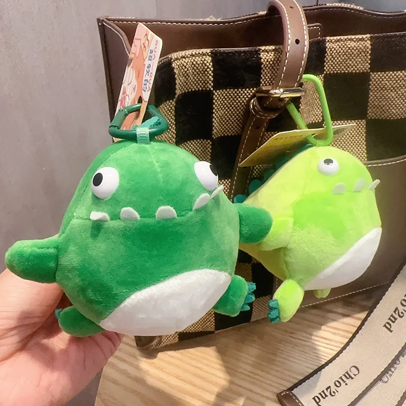 Cartoon Cute Dinosaur peluche decompressione portachiavi Funny Car Key Charms ragazze Cartoon Lovely Doll zaino Charm regalo di compleanno