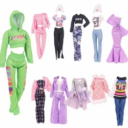 30CM Doll Clothes Outfit Dress Fashion Coat Hats Top Pants Clothing For 1/6 BJD Doll Clothes Doll Accessories Girl`s Toy Gifts