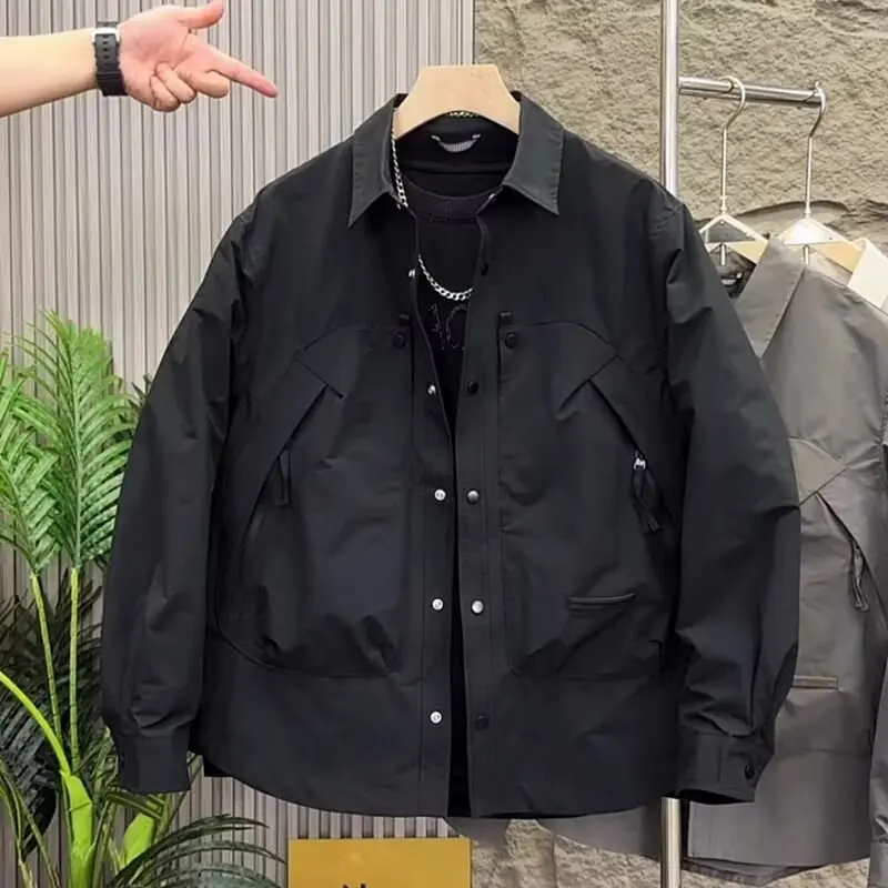 Spring and Autumn New Collar Jacket, Men's Fashion Trend, Loose and Versatile Casual Top, Stormtrooper Jacket
