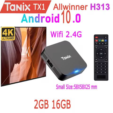 TANIX TX1 Android 10.0 Allwinner H313 Quad Core 4K HDR Game TV Stick Wifi RAM 1GB 2GB ROM 8GB 16GB Media Player Smart TV Box