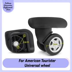 Rueda Universal para equipaje, accesorio para maleta resistente al desgaste, suave y deslizante, adecuado para American Tourister