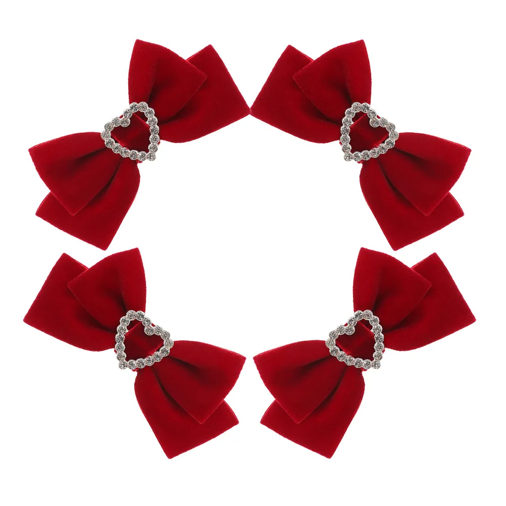 

2Pairs Large Bow Hair Clips for Girls Sturdy Elegant Cute Hair Accessories for Birthday Wedding Party Photo Banquet Gift