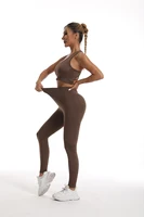 Women's Tracksuit Fitness Yoga Sets Sportswear Workout Sports Bra+High Waist Leggings Gym Clothing Seamless Sports Suits - Image 4