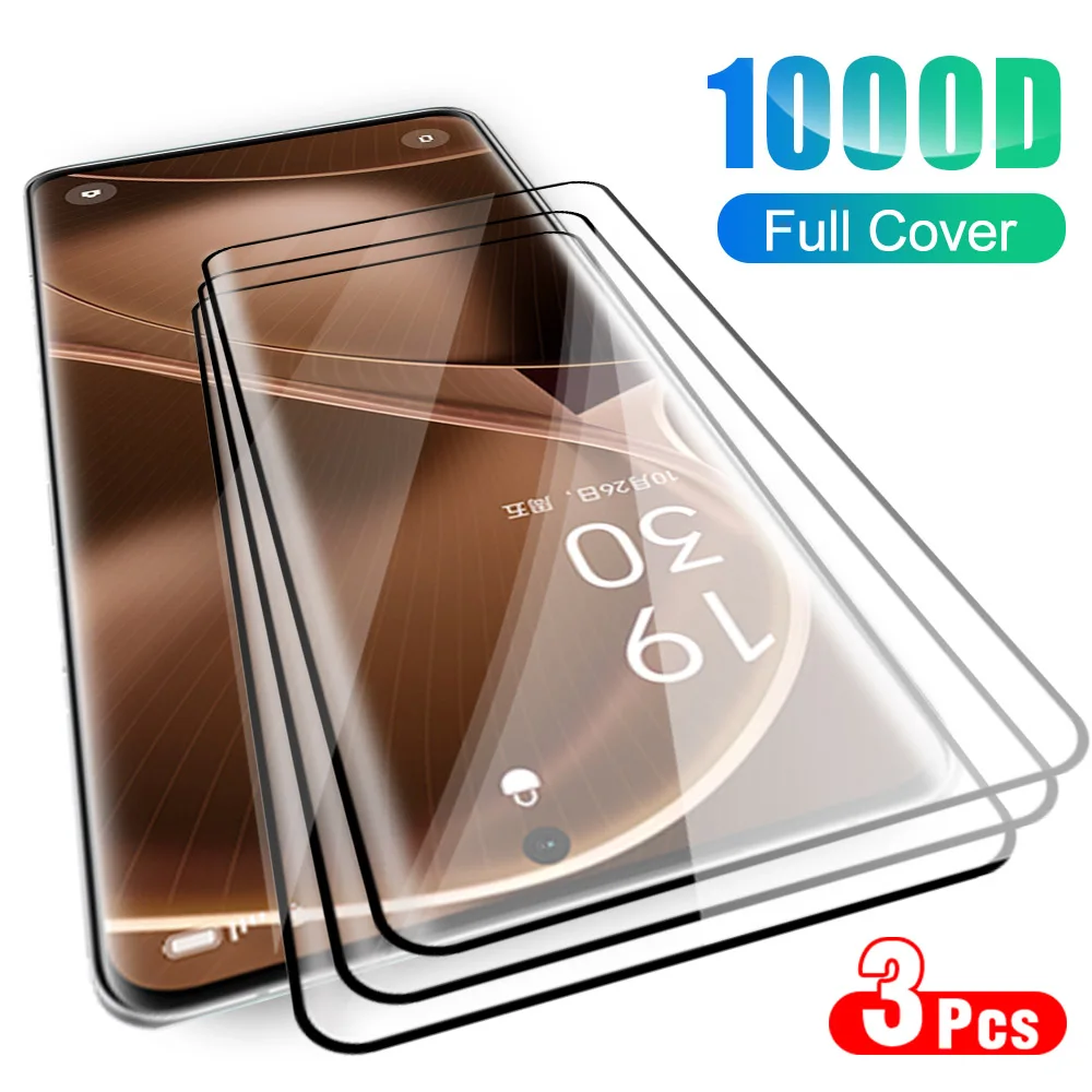 3pcs Findx6Pro 9D Full Coverge Protective Glass Case For Oppo Find X6 Pro X 6 Findx6 Pro X6Pro Screen protectors Tempered Film