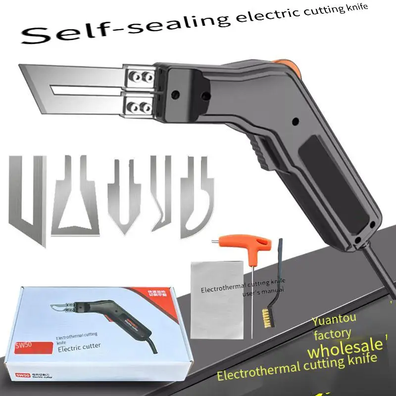 Imagem -02 - Cortador de Corda Cortador de Tecido Pro Electric Hot Knife Heat Sealer Ajustável Power Cutting Tool Kit com Lâminas e Acessórios 300w