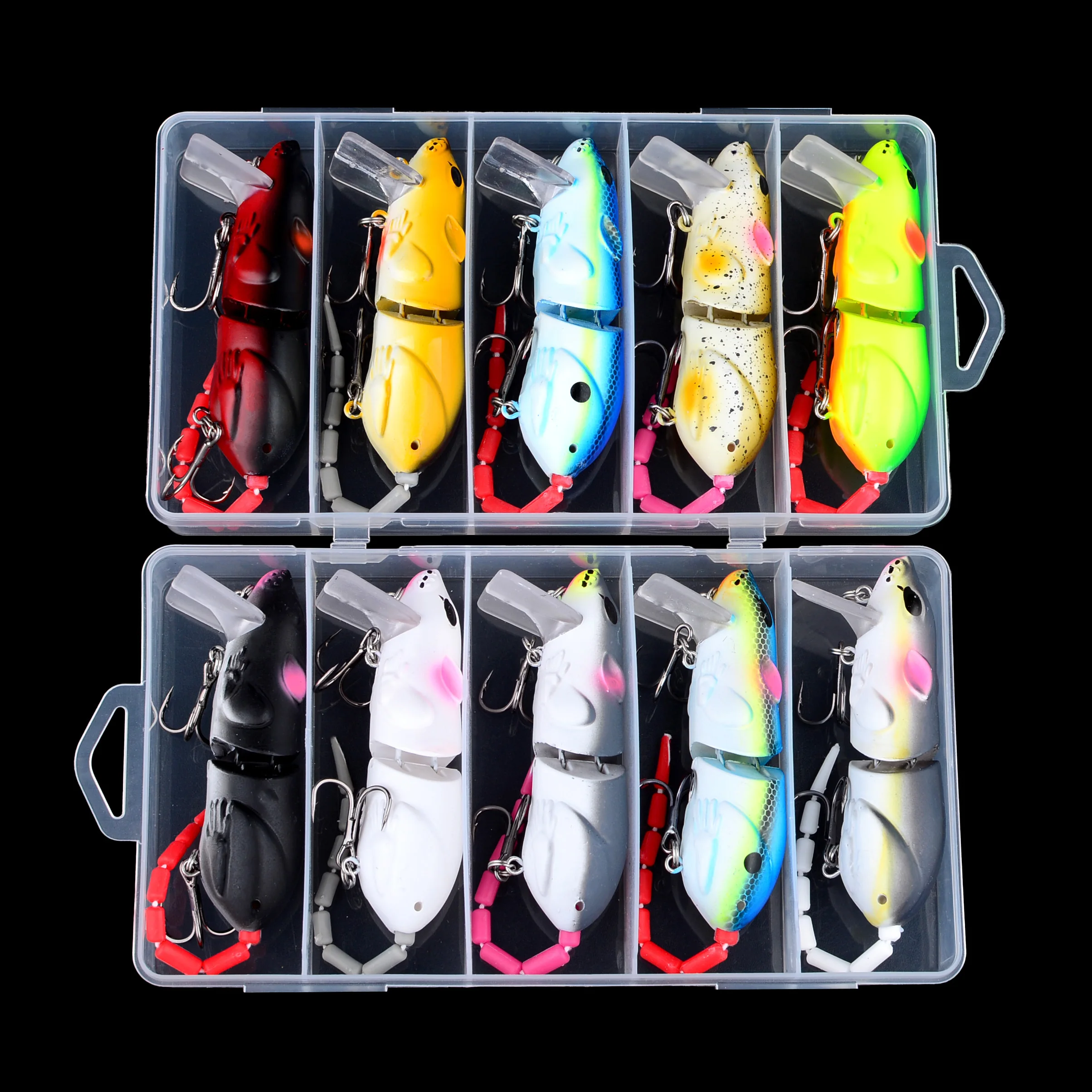 

5 шт./кор. приманка Bionic Mouse Mino, двухсекционный длинный карандаш Mino, морской окунь, прыгающая рыбу, макетная приманка