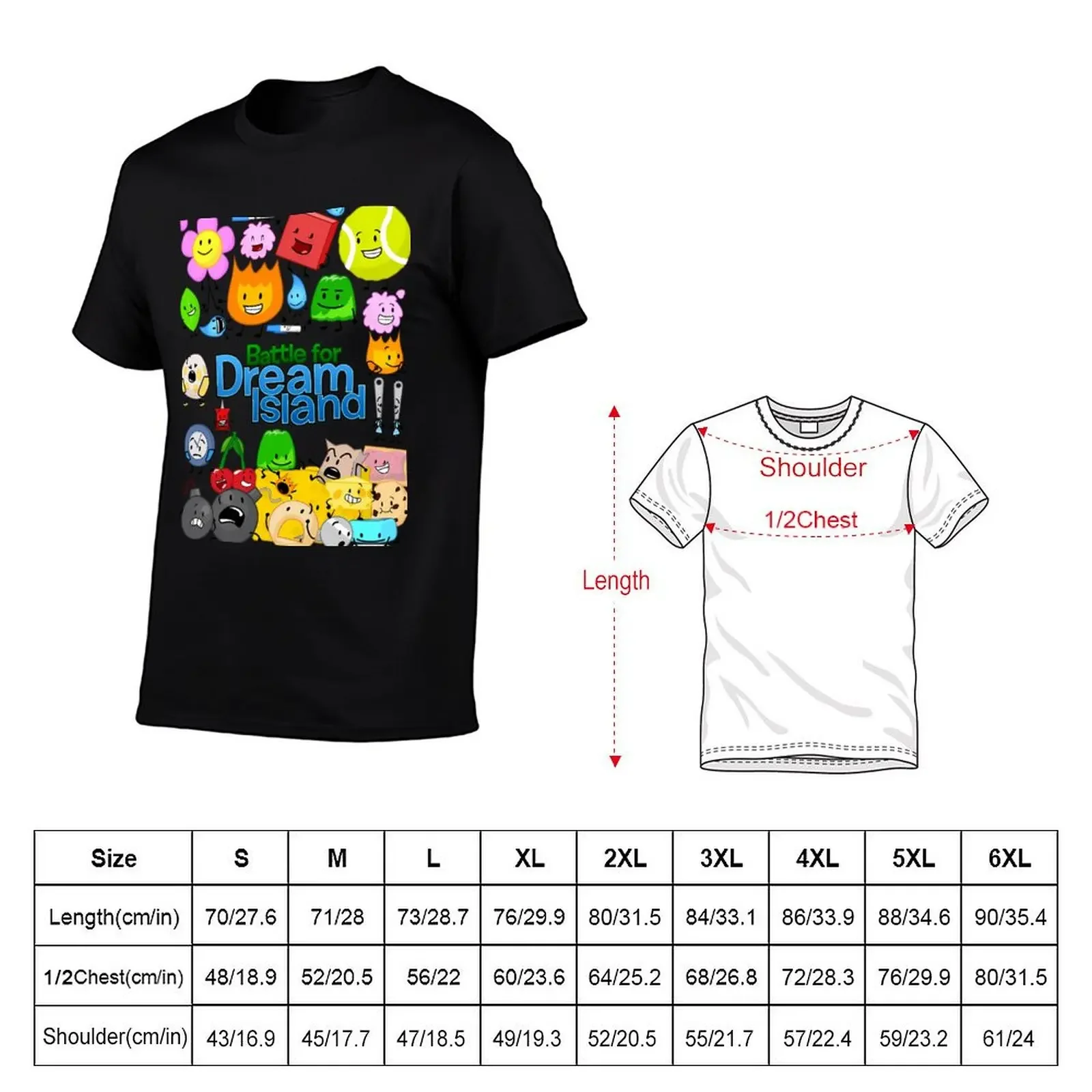 Battle For Dream Island Fitted T-Shirt anime tshirt shirts graphic tee luxury clothes men