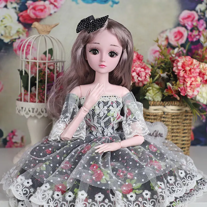 60cm Fashion Dolls Lifelike Big Original Handmade Bjd 1/3 Doll Full Set 20 Jointed Dolls Girls Kids Toys Gift