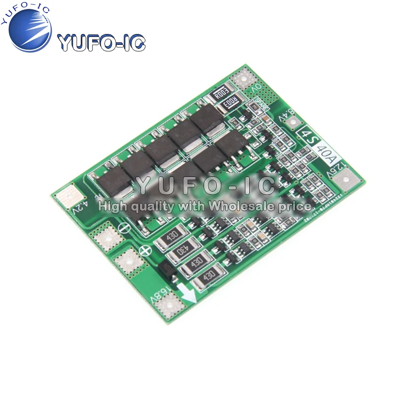 4S Series 14.8V 16.8V 18650 Lithium Battery Protection Plate With Balanced Bootable Electric Drill 40A Current