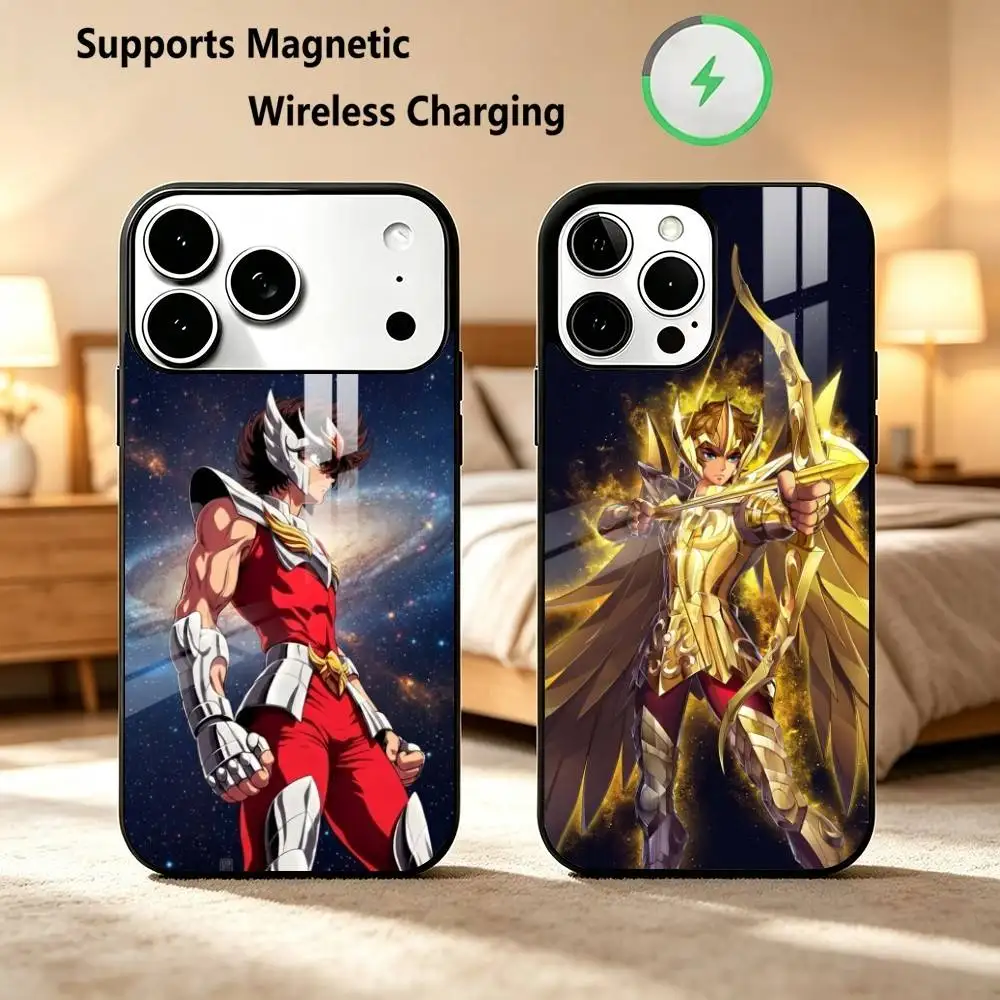 Saint Seiya Knights Zodiac  Phone Case For iPhone18 17,16,15,14,13,12,11 Plus,Pro Supports Magnetic Wireless Charging Gift