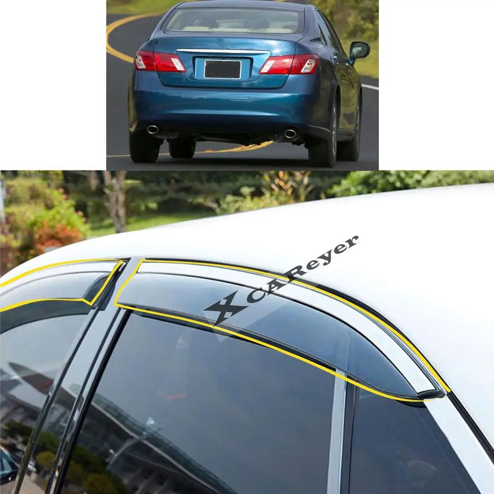 For LEXUS ES-Class (GSV40) ES240/ES350 2006 2007 2008 2009 2010 2011 Sticker Plastic Window Glass Wind Visor Rain/Sun Guard Vent