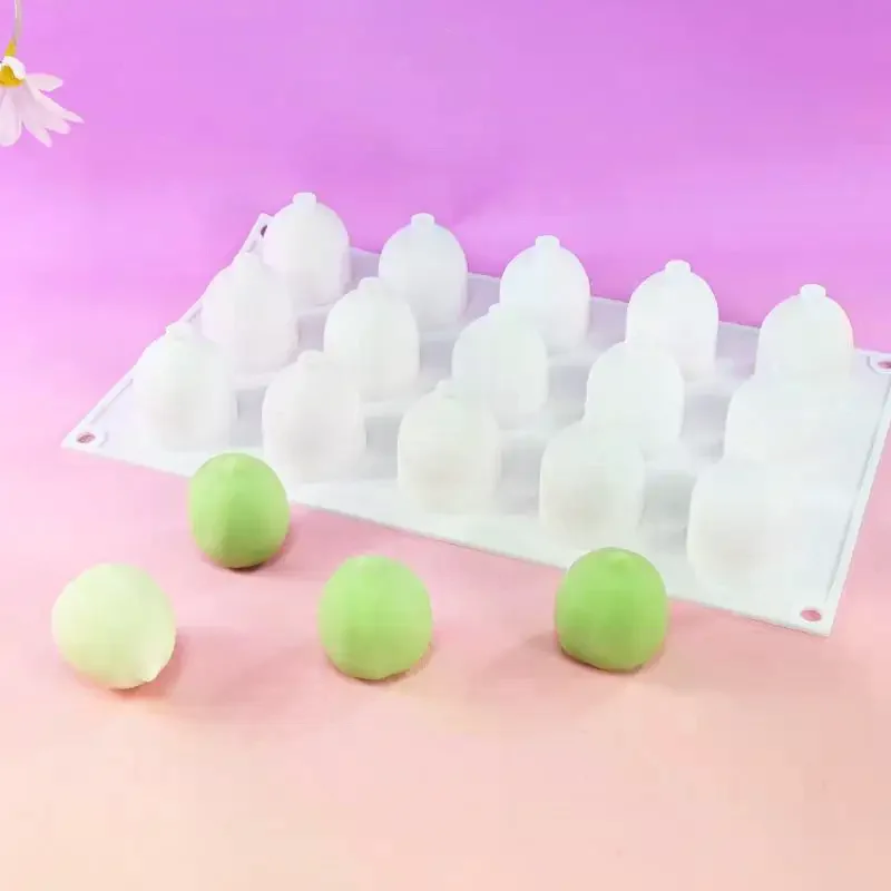 Versatile Cake Mold in Silicone for Mousse Creations with Unique Fruit Shapes Like Hami Melon Lychee Grape