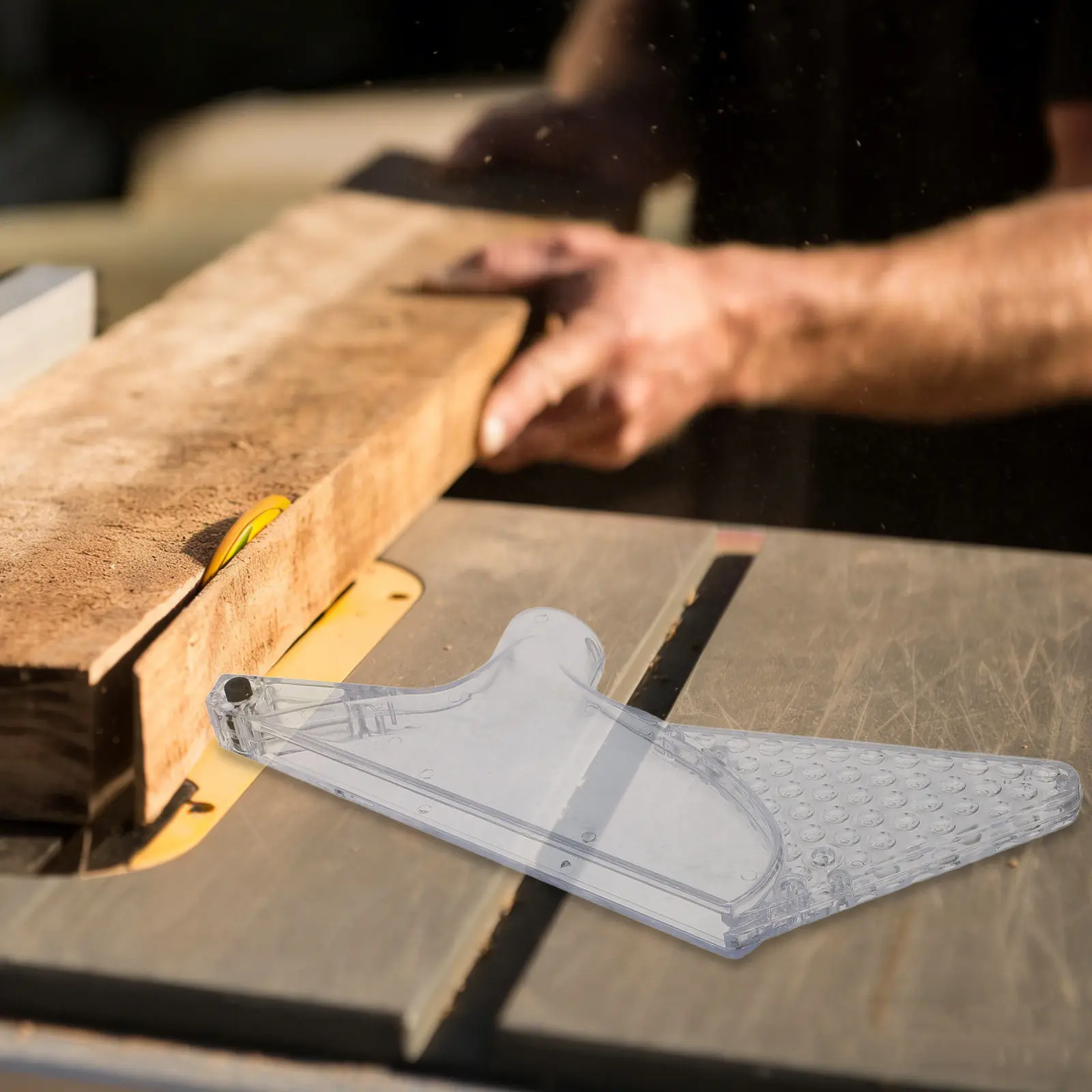 Woodworking Table Saw Dust Shield Protective Cover Safety Guard Transparent Blade Cover Fits 11.8 Inch Saw Dust Protector