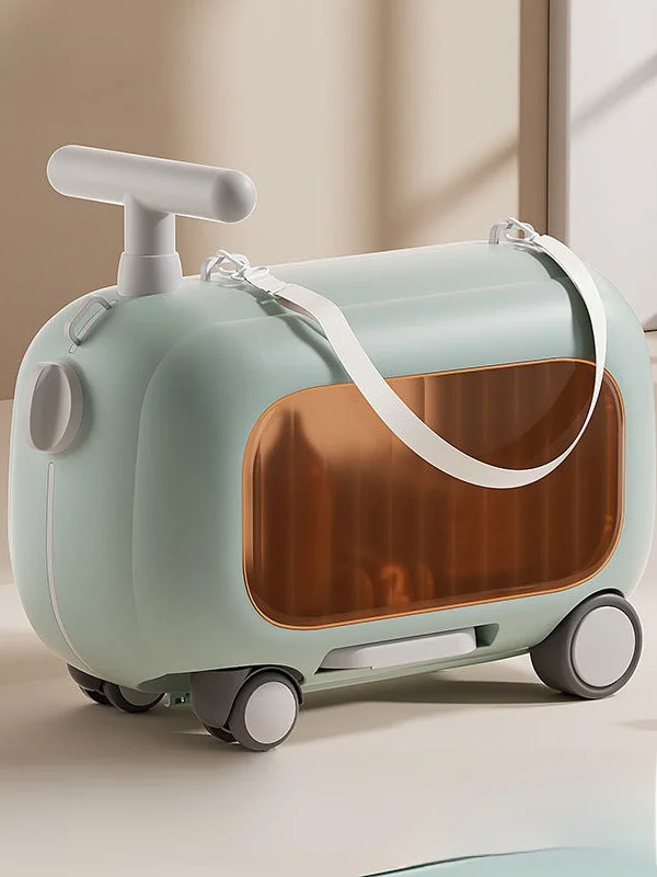 

Милый детский чемодан-трансформер 2-в-1 с выдвижной ручкой для путешествий, для малышей, путешествующих с родителями, с универсальными колесами