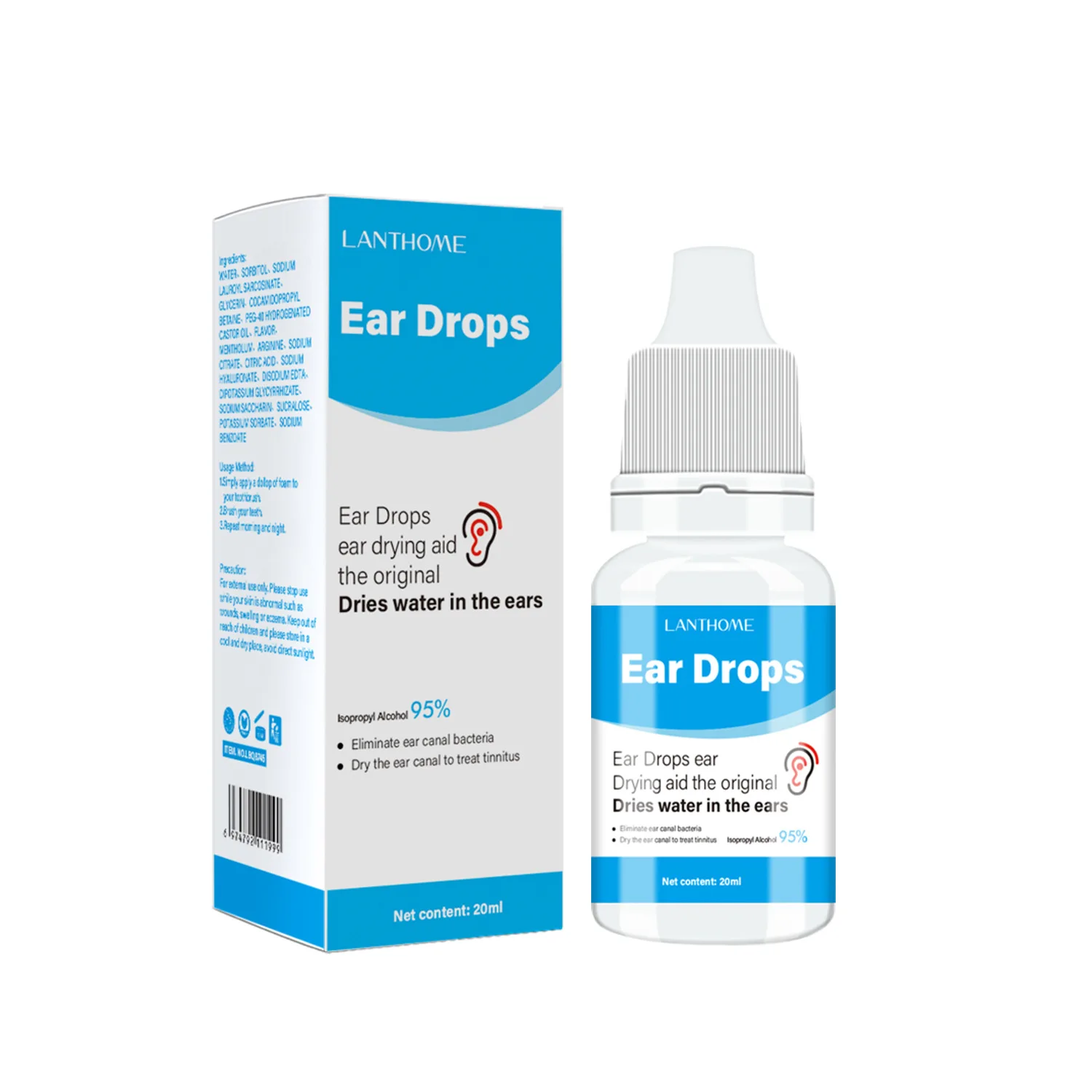 Ear Drops   Dry The Moisture & Relieve Water Clogged Ears & Helps Eliminate Tinnitus