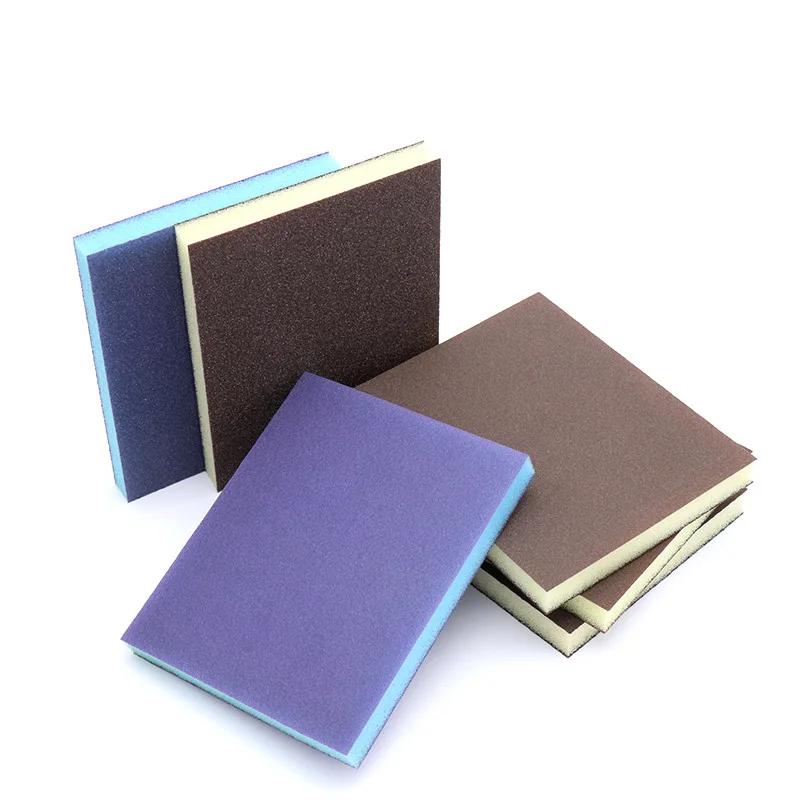 Double-sided Sanding Sponge 80 Grit-220 Grit,Bendable Sponges Sandpaper for Metal Wood Polishing Abrasive Tool