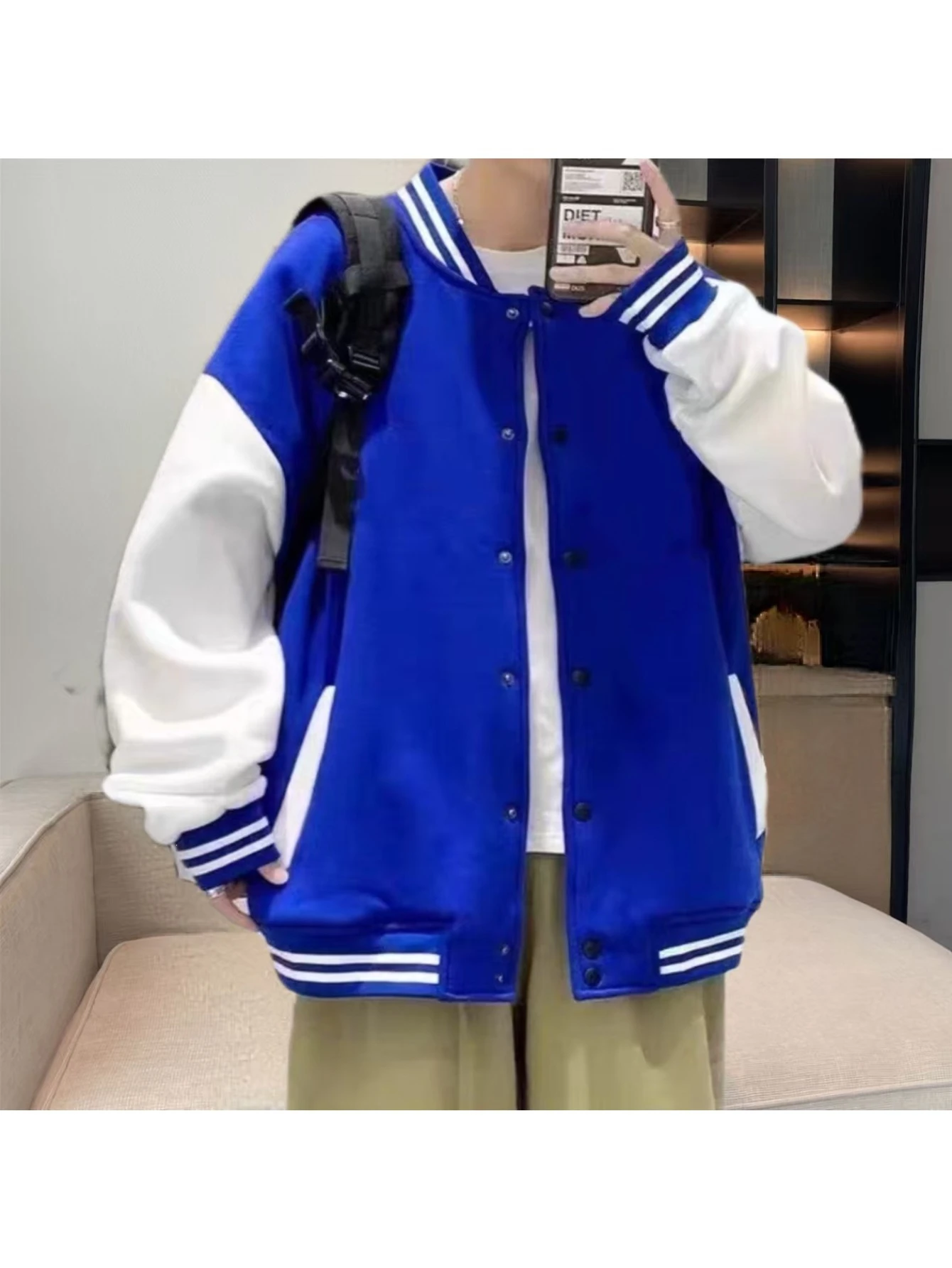 Baseball Jacket Men's 2026 New Spring Fall Couple Loose Fit Casual Sporty Youth Jacket Outerwear Trendy