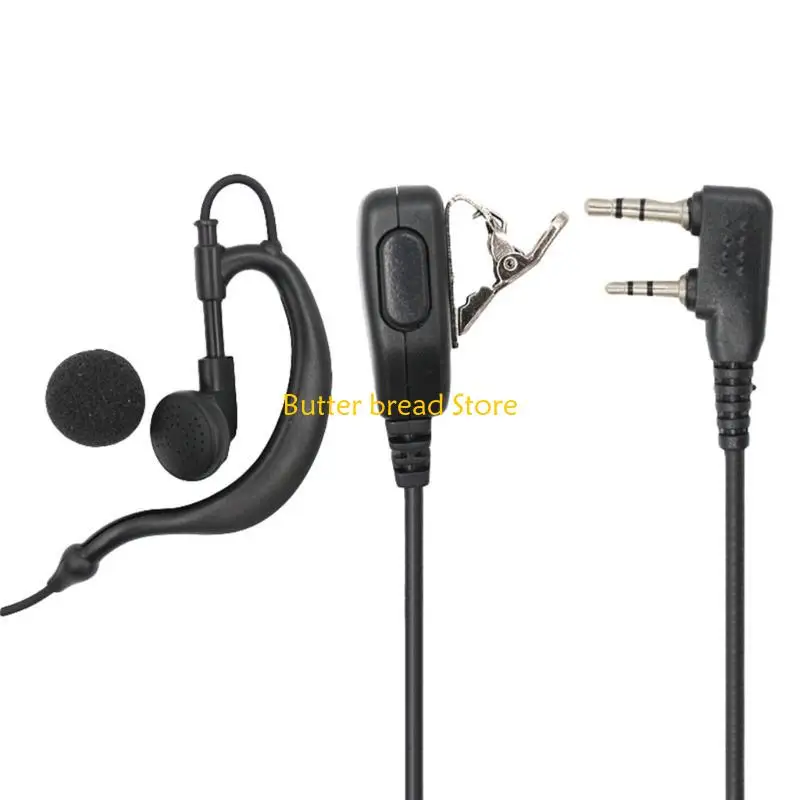 W89c intercom hoofdtelefoon K-type plug walkie-talkie headset 2 pin oortelefoon met PTT-microfoon voor UV-5R UV5R UV-5RE RADIO