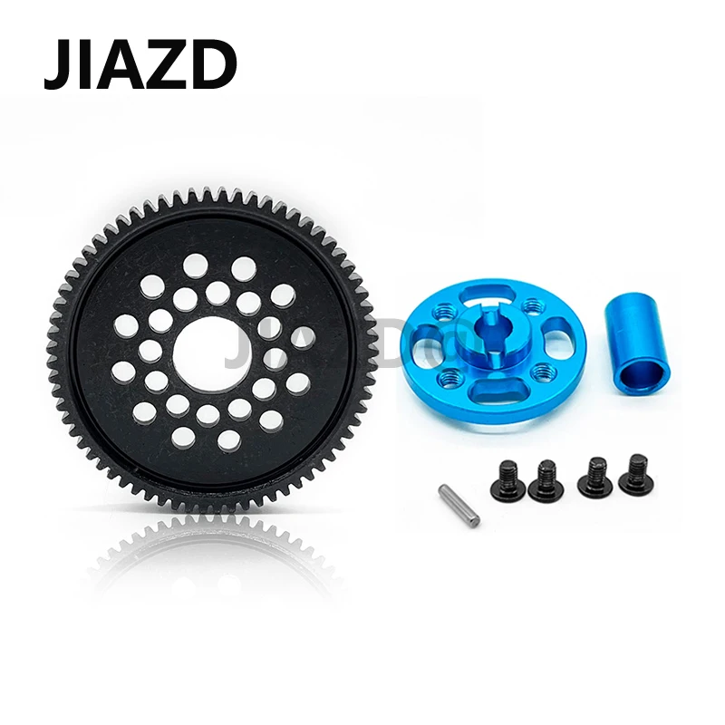 Metal 68T Spur Gear and Gear Mount High Speed Gear Set 54500 for Tamiya TT-02 TT02 1/10 RC Car Upgrade Parts