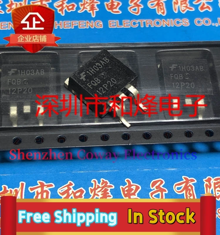 10PCS-30PCS  FQB12P20  TO-263 MOS 200V -12A  In Stock Fast Shipping