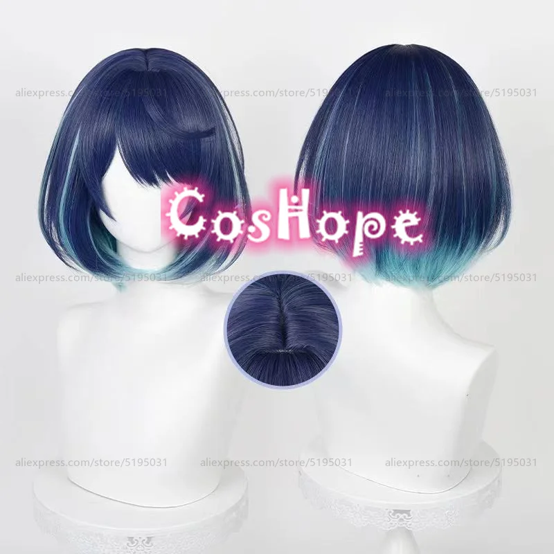 Kurokawa Akane Cosplay Wig 70cm Long Wig Black Blue Grey Wig Cosplay Anime Cosplay Wig Heat Resistant Synthetic Wig