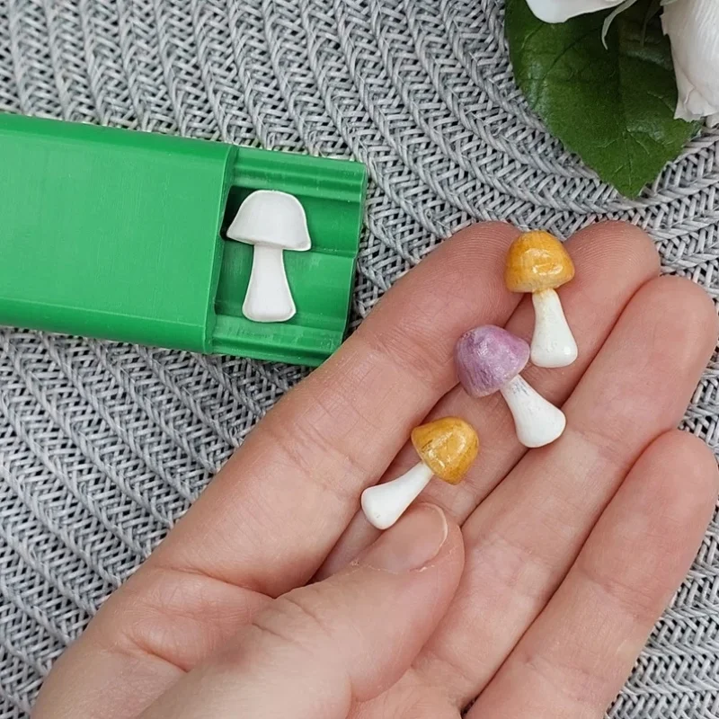 Mushroom Polymer Clay Push Extruder Mold Non‑Stick Clay Cutter for Beginners DIY Earrings Handmade Jewelry Craft Making Supplies