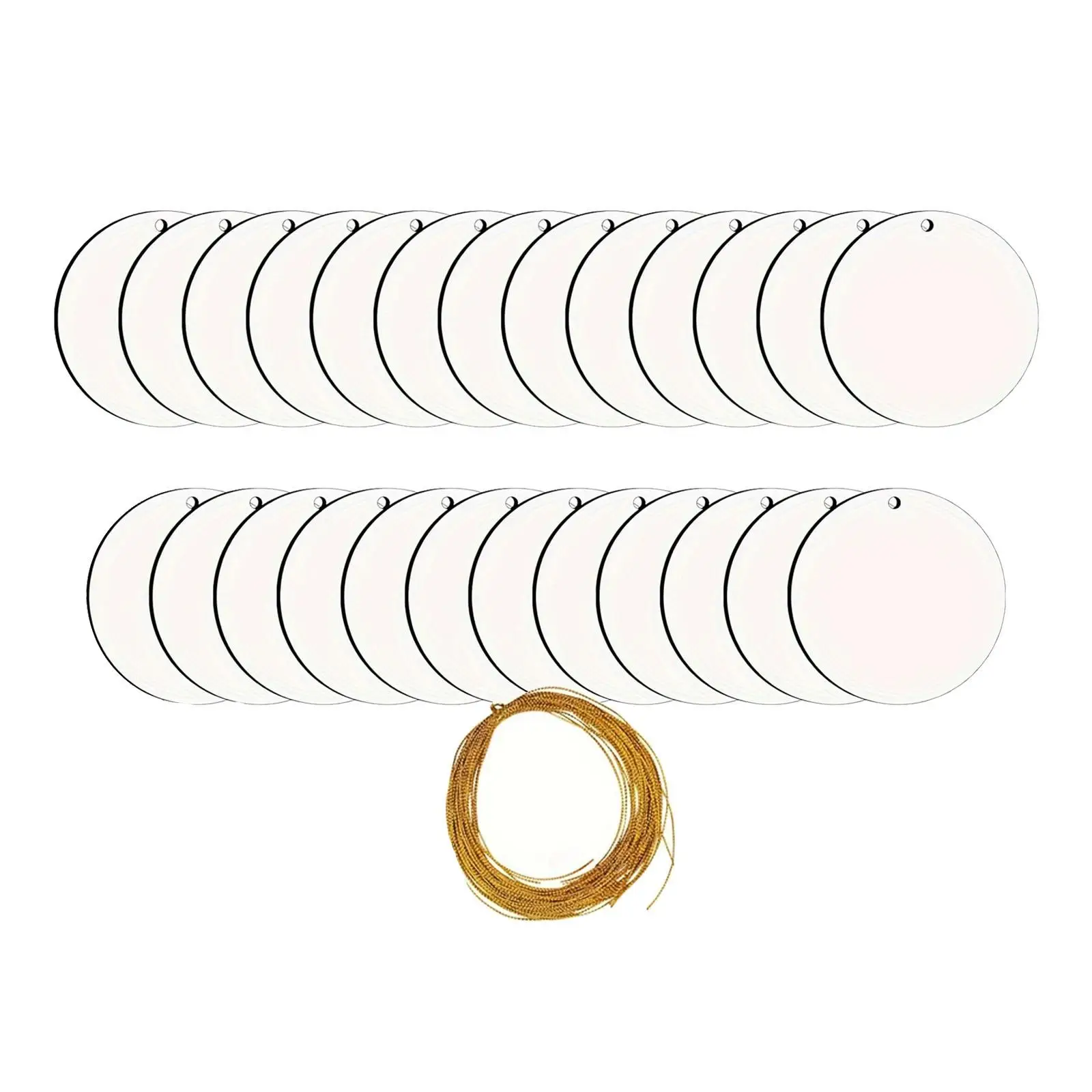 

25x Sublimation Christmas Ornaments Blank Wood Keepsake Pendant