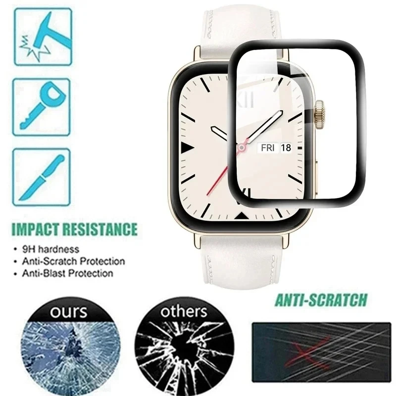 화웨이 워치용 화면 보호대 필름, Fit3 스마트워치 보호대 풀 커버 보호 스크래치 방지 소프트 필름