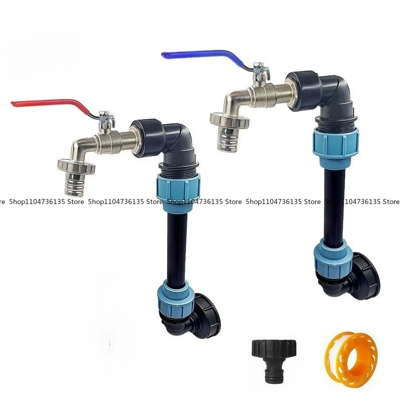 Outdoor IBC Single Barrel Height Increase, with Zinc Alloy Faucet Set