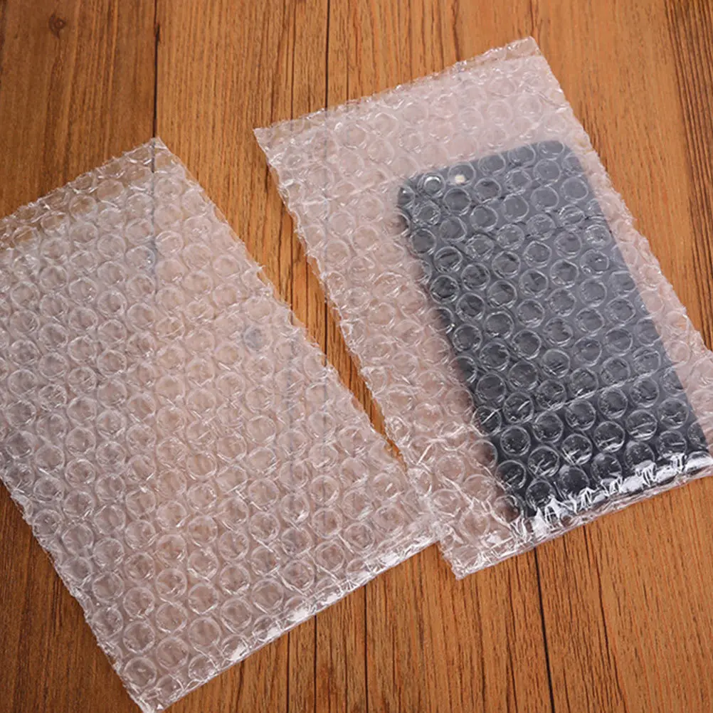 200 Buah Tas Berlapis Gelembung Amplop Pengiriman Tahan Benturan Buram untuk Penyimpanan Pengiriman Perlindungan Pindahan Bubble Mailer Berlapis