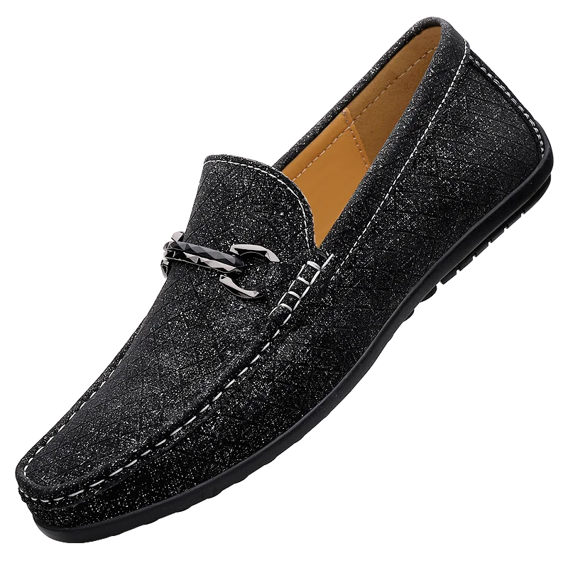 

Мужские кожаные лоферы без шнурков, повседневные мокасины для вождения, модные туфли-лоферы с мягкой подошвой