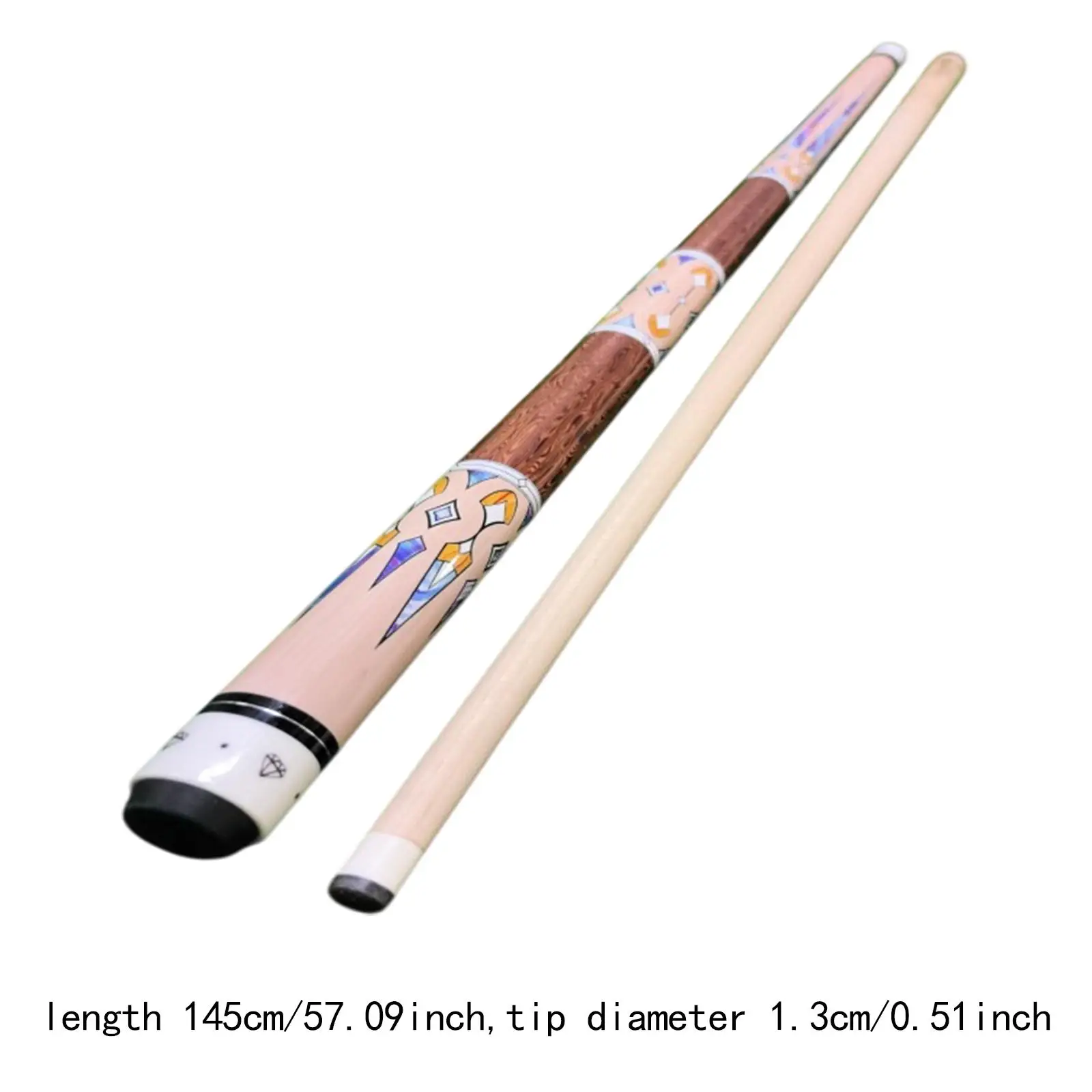 

Pool Cue Stick 1/2 Split Wood Billiard Accessories Portable Maple Two Section Cue for Professional Snooker