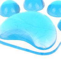Transparent Cat's Paw Shaped Silicone Mouse Wrist Rest Anti-Fatigue Office Keyboard Holder Anti-Slip Easy Typing Support Pad