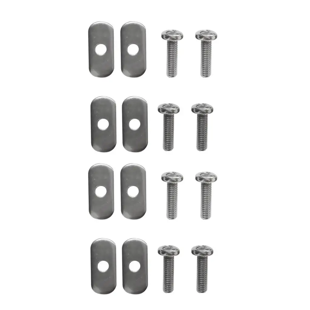 Universal Kayak Track Screw Nut Replacement Stainless Steel Rail Fastener Kit Kayak Accessories for Marine Boat