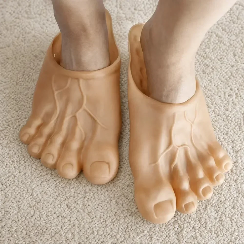 Large Foot Halloween Funny Clothing Accessories Realistics Human Jumbo-Giant Feet Slippers Perfect Themed Parties Gag Gift
