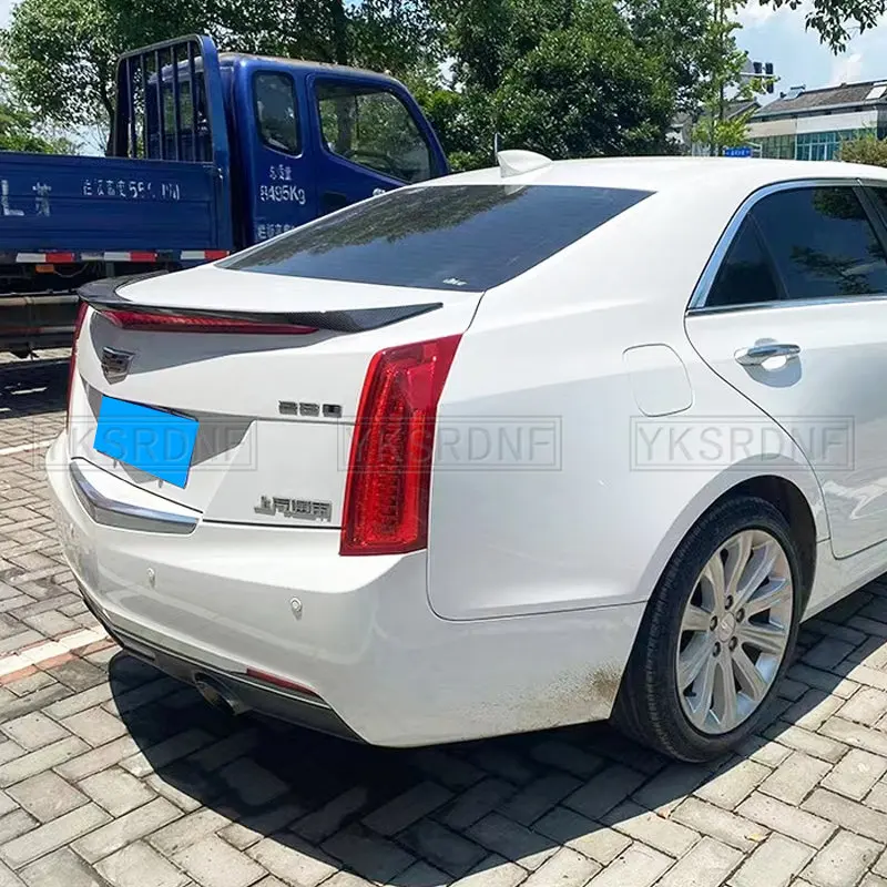 Suitable for Cadillac ATS 2014 2015 2016 2017 2018 2019 V-type ABS material car rear wing decoration color trunk spoiler