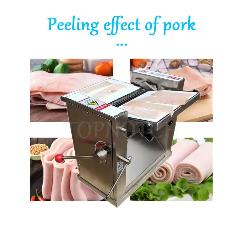 Flake Pork Meat Pork Skin Peeling Machine Meat Slicer Automatic Fresh Beef Jerky Slicer