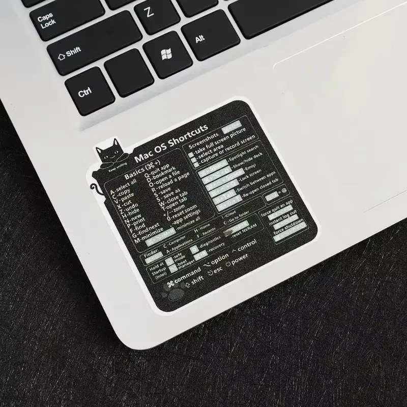 Computer Reference Keyboard Shortcut Sticker 16 Style for PC Laptop Reference Keyboard Shortcut Sticker for Apple Mac Photoshop