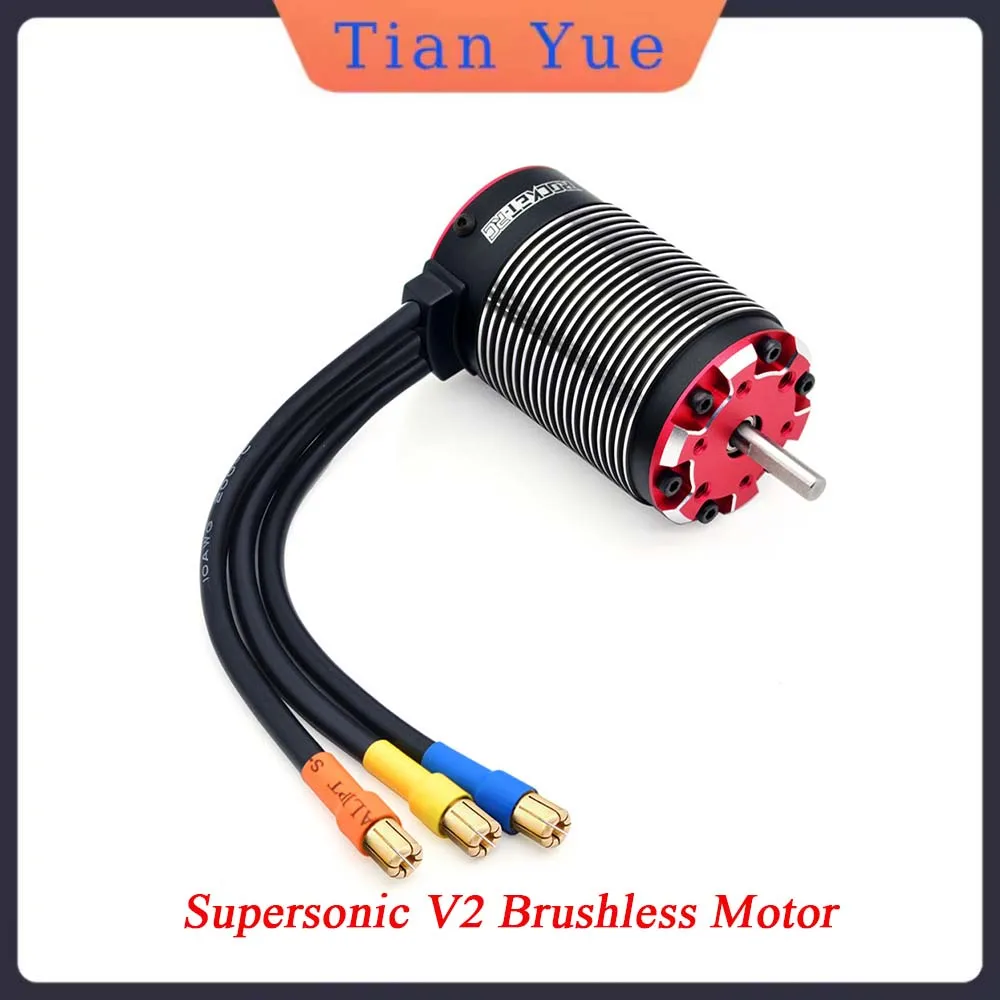 

Rocket-RC Supersonic V2 Brushless Motor 4268 4274 4282 4292 Sensor Port 5.0mm Shaft 6.5mm Connector for 1/8 1/7 RC Racing Car