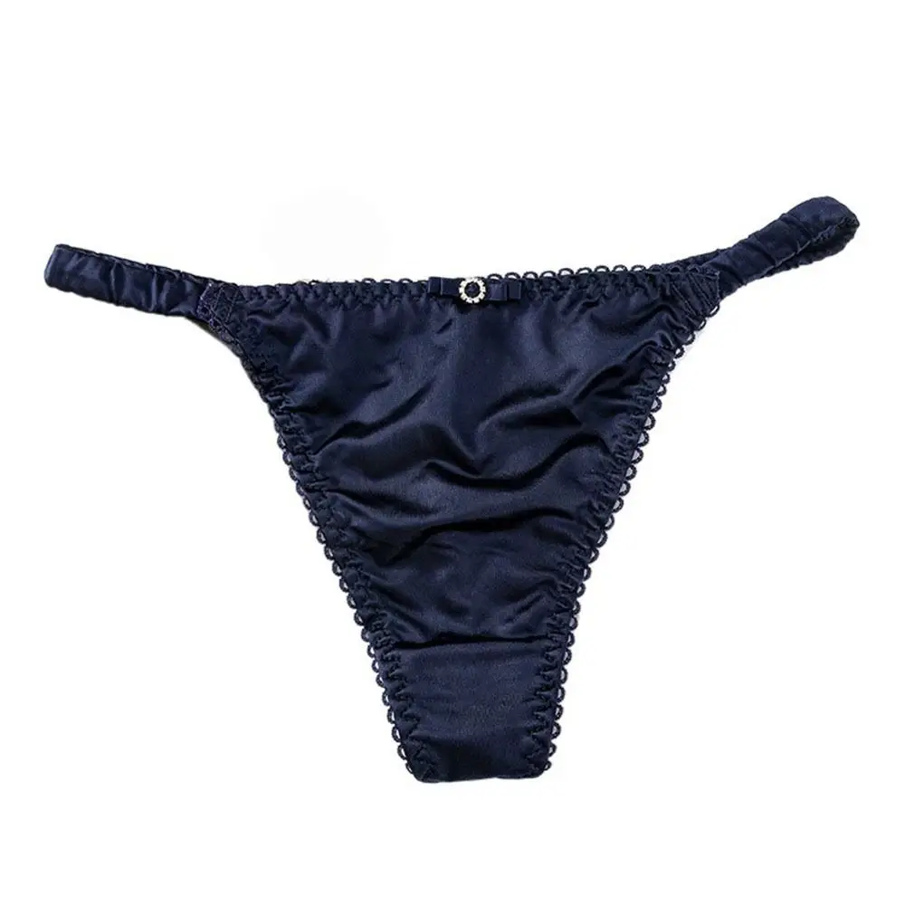 

Underwear Comfort For Girl Sports Panties For Women Underpants Thin Belt Satin Briefs Bow Panties Female Lingerie Women Thong