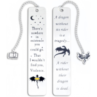 Fantasy Fourth Wing Metal Bookmark Gothic Dragon Book Mark School Supplies Office Stationery For Students Teachers