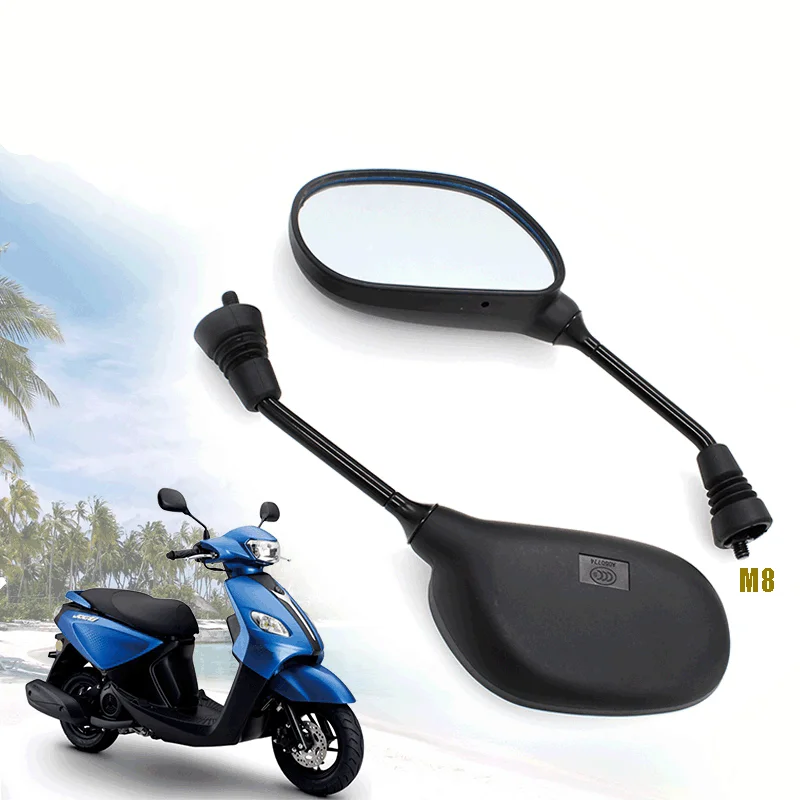 Modified Motorcycle Side Mirrors for Yamaha Jianshe Haojue Suzuki Sym for ZY100T HJ110 WH100T SDH100 DY100 JOG100 Rear Glasses