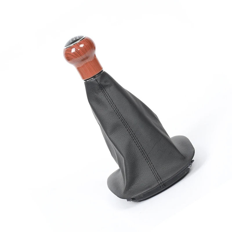 5/6 Speed Suitable for Volkswagen Passat B5 Wood Grain Gear Shift Handball Dust Cover Set Gear Lever Handle Automotive Parts