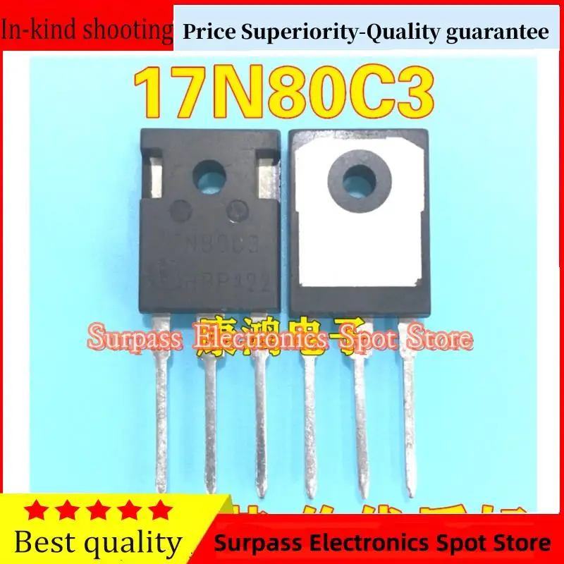 10PCS-100PCS   17N80C3 SPW17N80C3 TO-247 MOS 17A/800V  Price Superiority-Quality guarantee