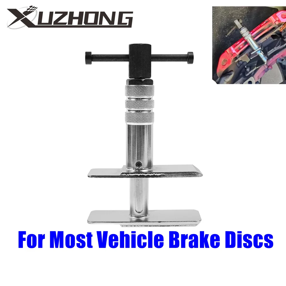 For Most Vehicle Brake Discs Compression Tool Heavy Duty Motorcycle Brake Caliper Spreader Tool Silver