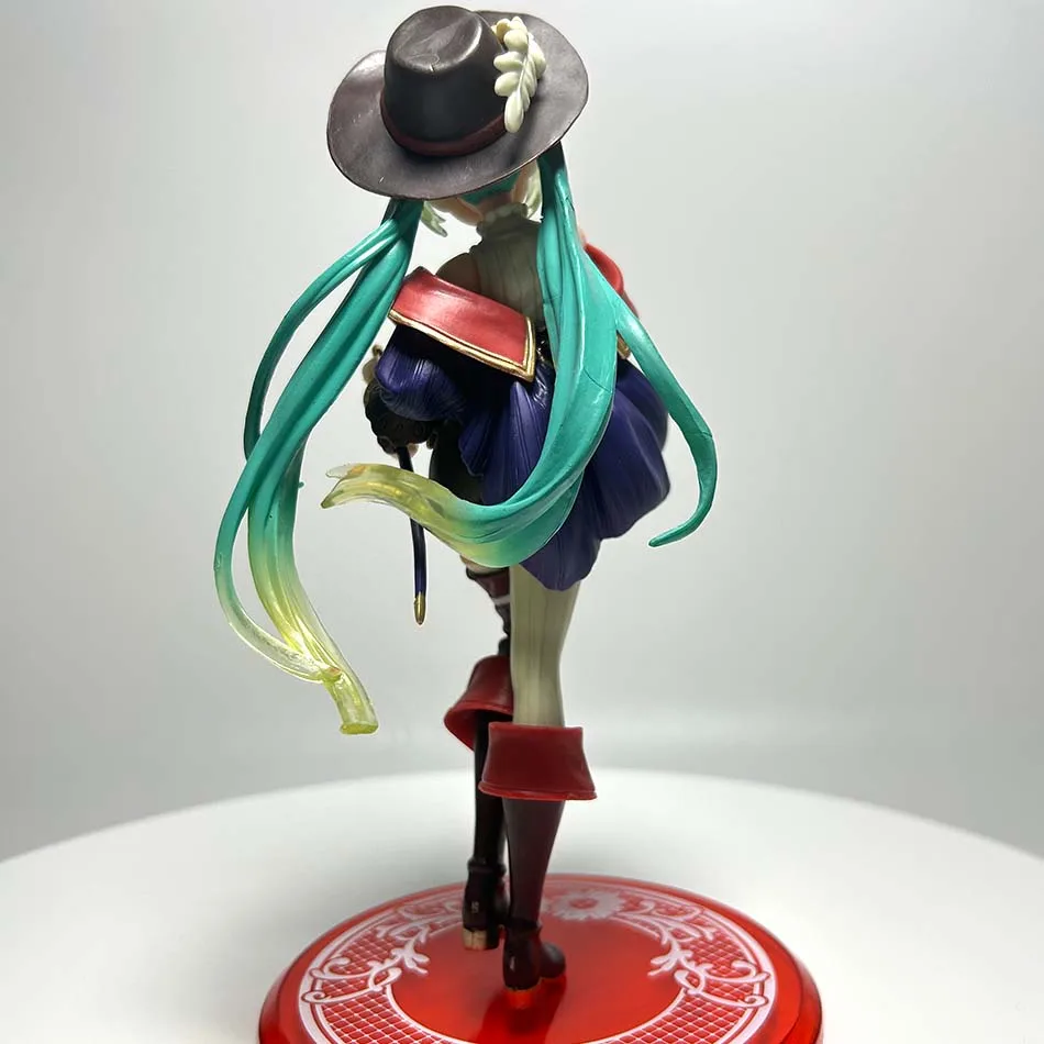 Nowa figurka anime Hatsune Miku, różowa sakura, pozycja siedząca, model figurki akcji z PVC, zabawka, dekoracja, kolekcjonerski prezent.