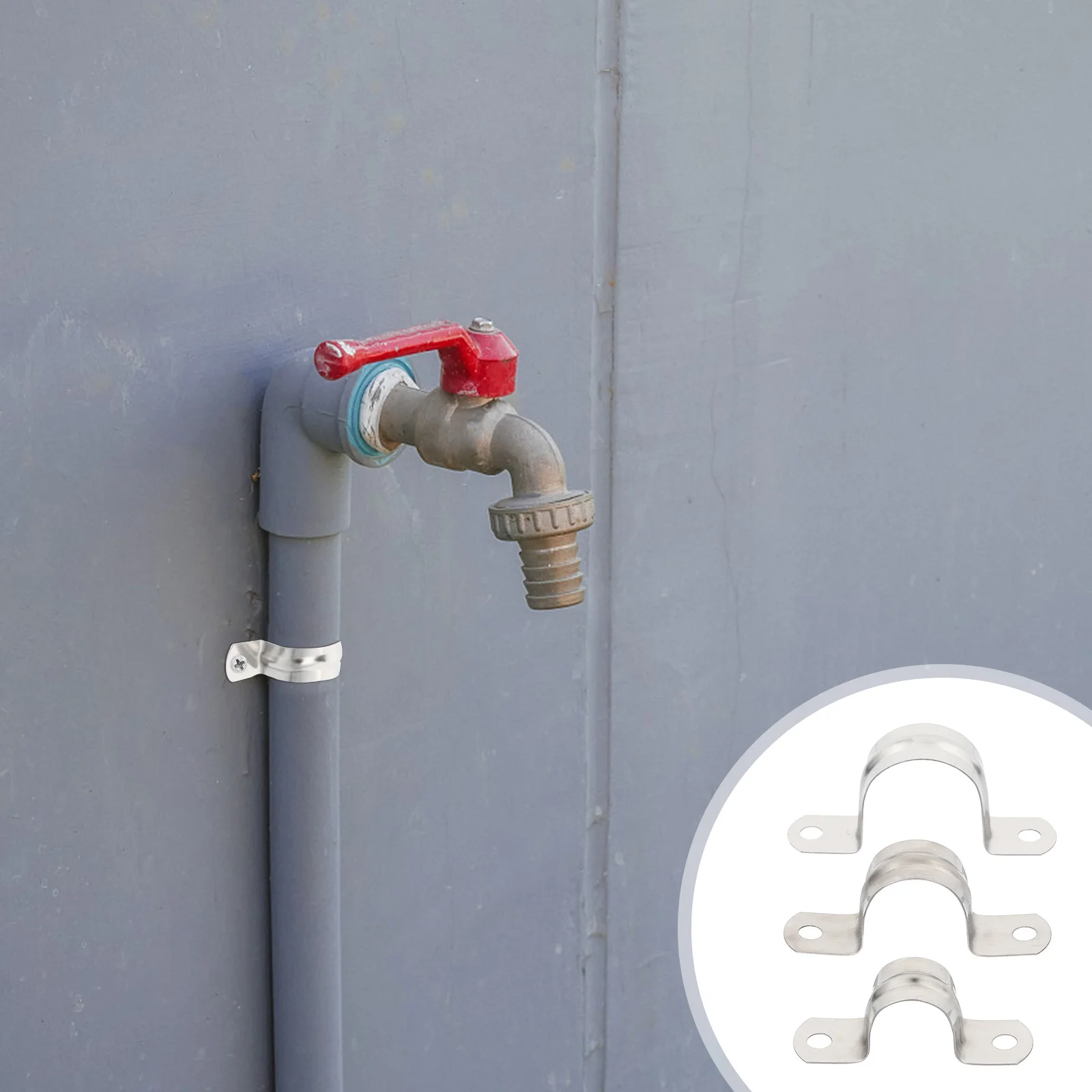 36Pcs Klem Pelana Baja Tahan Karat Tugas Berat Tanpa Serpihan Mudah Digunakan Klem Pengencang Tabung Klem U Penjepit Tali