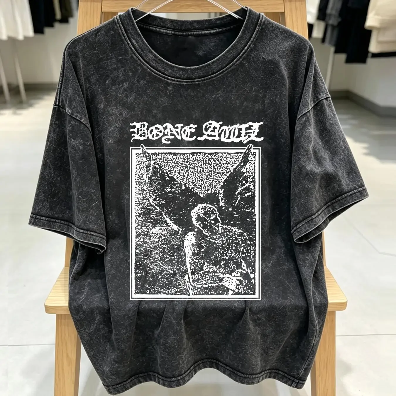 washed T Shirt Bone Awl S 2X Screen  vintage Washed Casual Stylish Comfortable Breathable graphic Soft fashion designer clothes